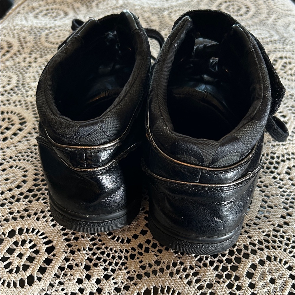 Coach Black Sneakers with Silver Logo - Picture 4 of 8